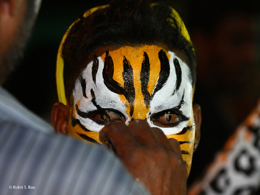 Tiger dancer painting